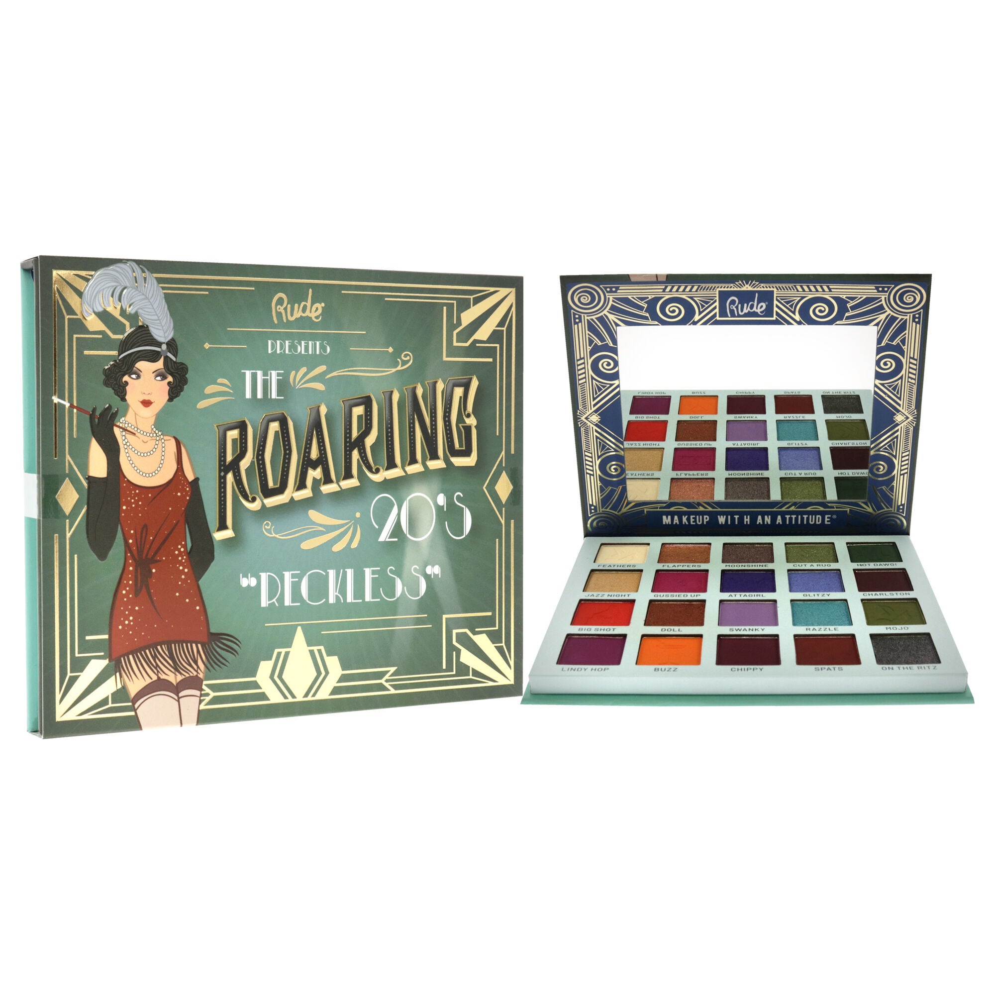 The Roaring 20s Eyeshadow Palette - Reckless by Rude Cosmetics for Women - 1.06 oz Eye Shadow, , alternate image number 6