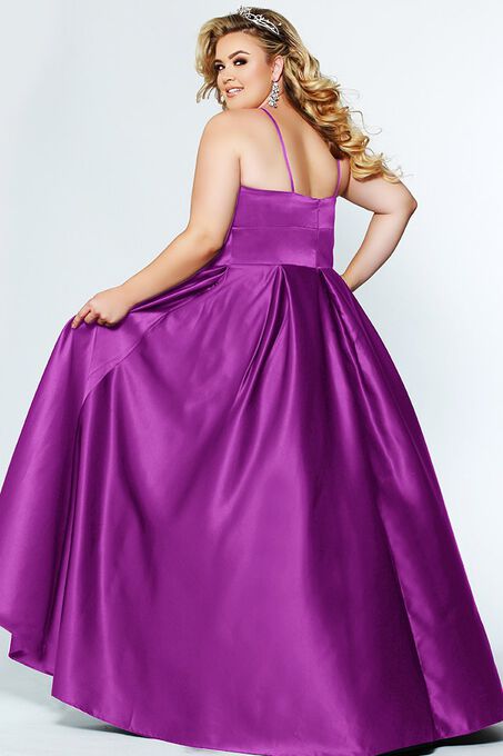 Neon Lights Plus Size Evening and Formal Dress with Pockets, , alternate image number null