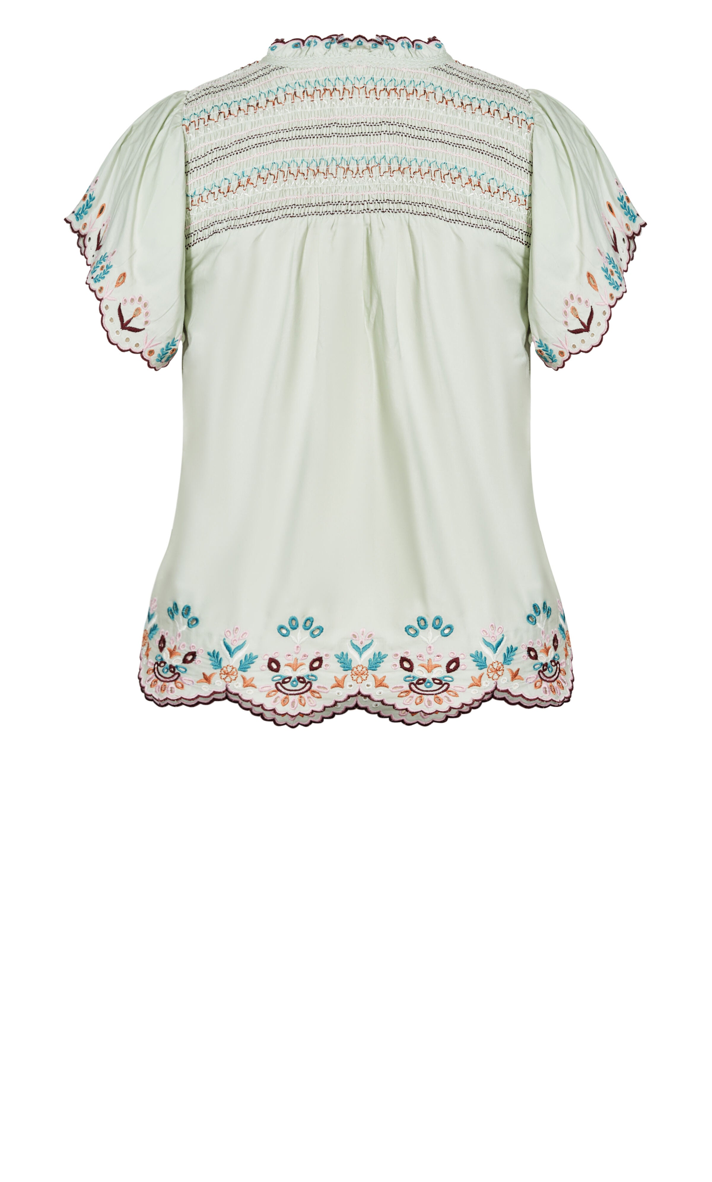 Freefall Embroidered Top - minty, , alternate image number 5