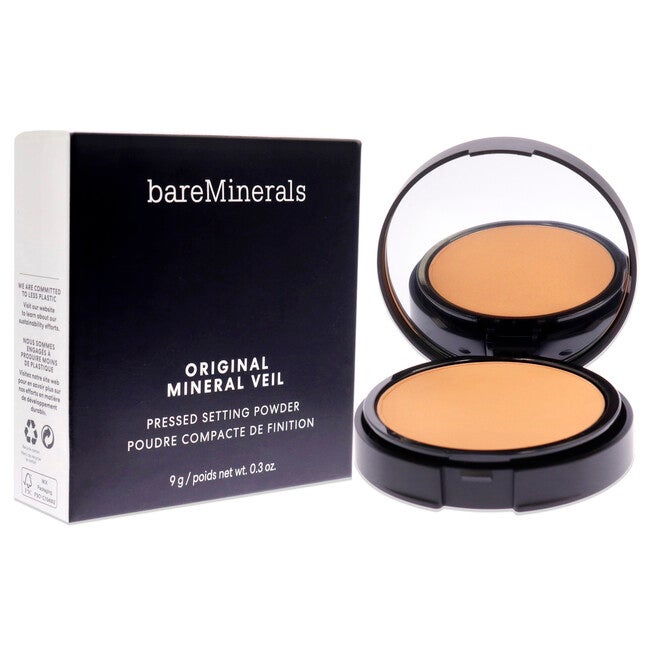 Original Mineral Veil Pressed Setting Powder - Sheer Tan by bareMinerals for Women - 0.3 oz Powder, See Description, alternate image number 2