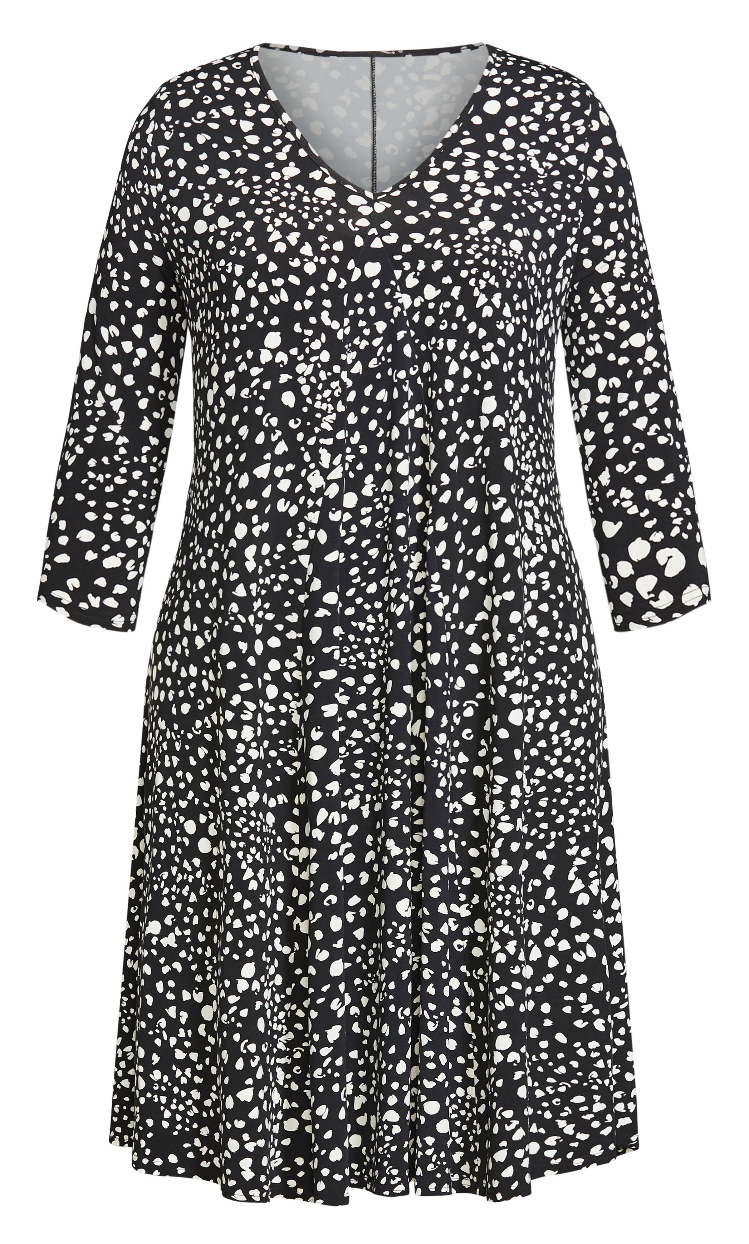 Lorelei Print Dress - black, , alternate image number 4