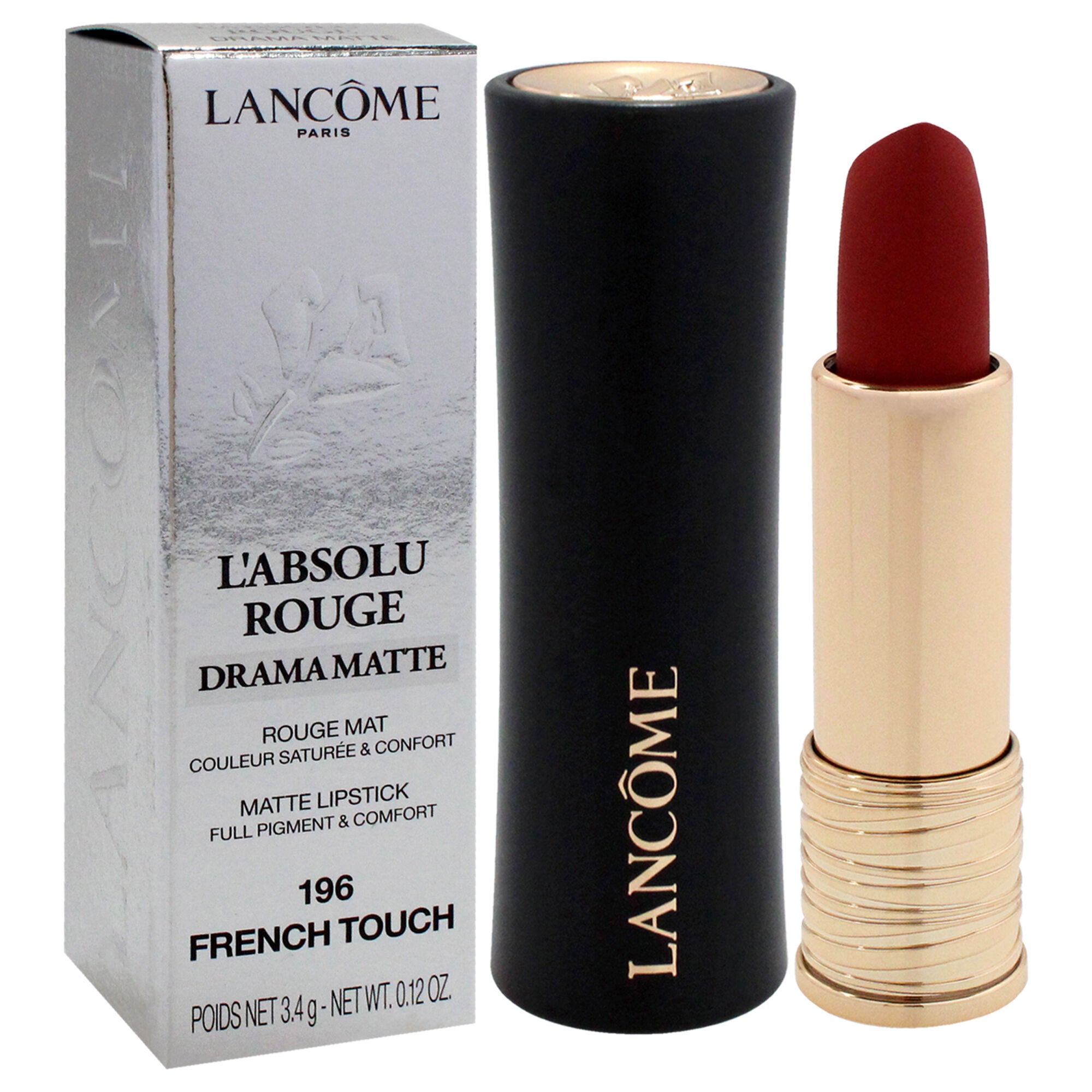 LAbsolu Rouge Drama Matte Lipstick - 196 French Touch by Lancome for Women - 0.12 oz Lipstick, See Description, alternate image number 1