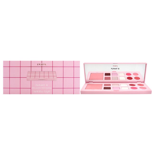 Pupart S Make-Up Palette - 002 Pink by Pupa Milano for Women - 0.4 oz Makeup, See Description, hi-res image number 0