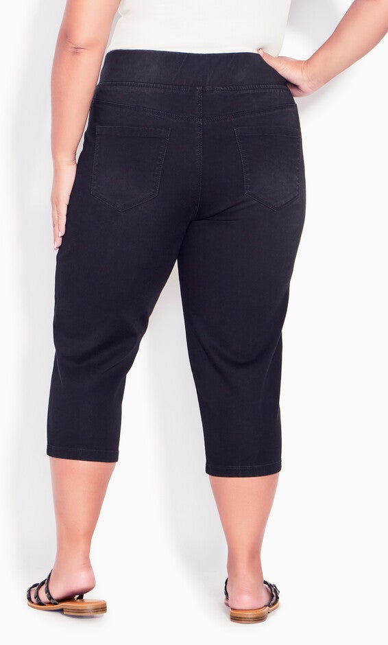 Butter Denim Pull On Jean Black - crop, , alternate image number 3