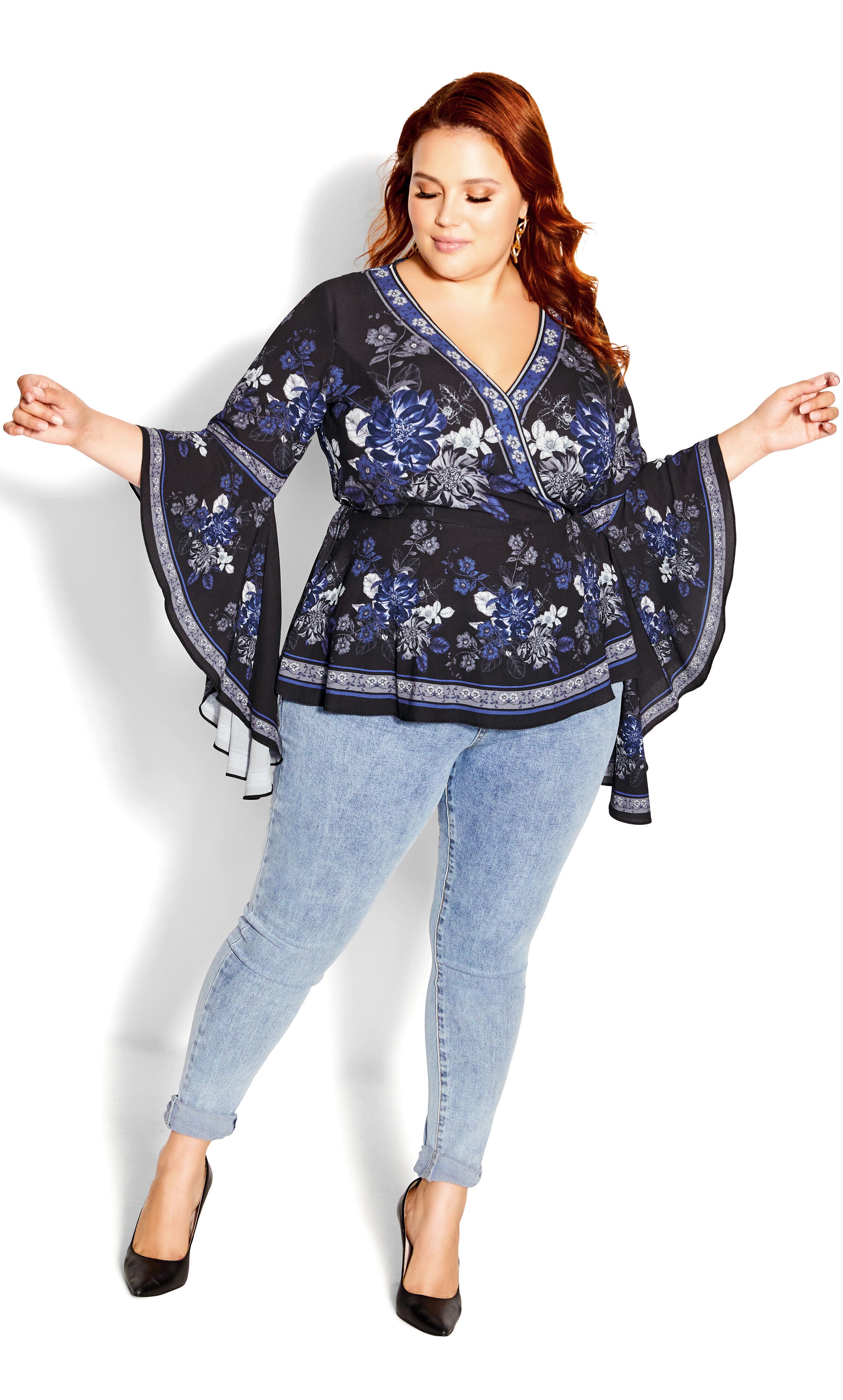 Ashley Scarf Top - black, , alternate image number 2