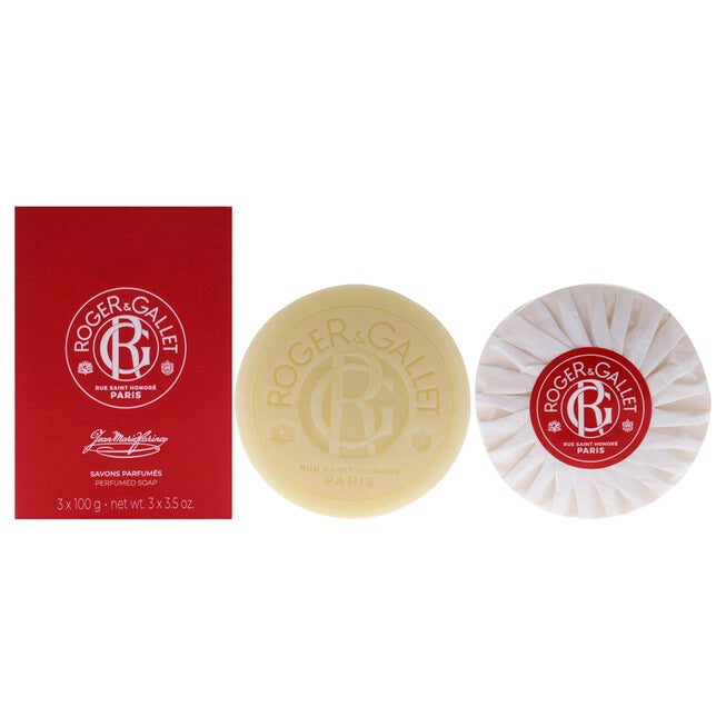 Jean Marie Farina Perfumed Soap Set by Roger & Gallet for Unisex - 3 x 3.5 oz Soap, NA, hi-res image number null