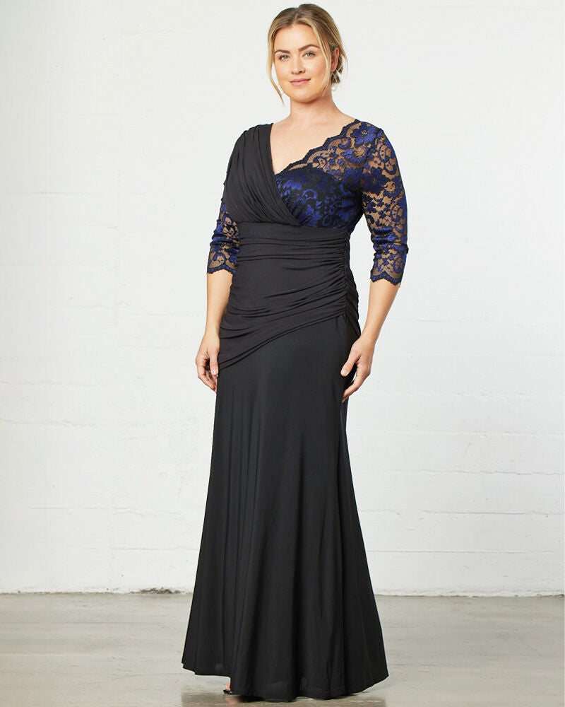 Soiree Evening Gown, Violet Noir, hi-res image number 0