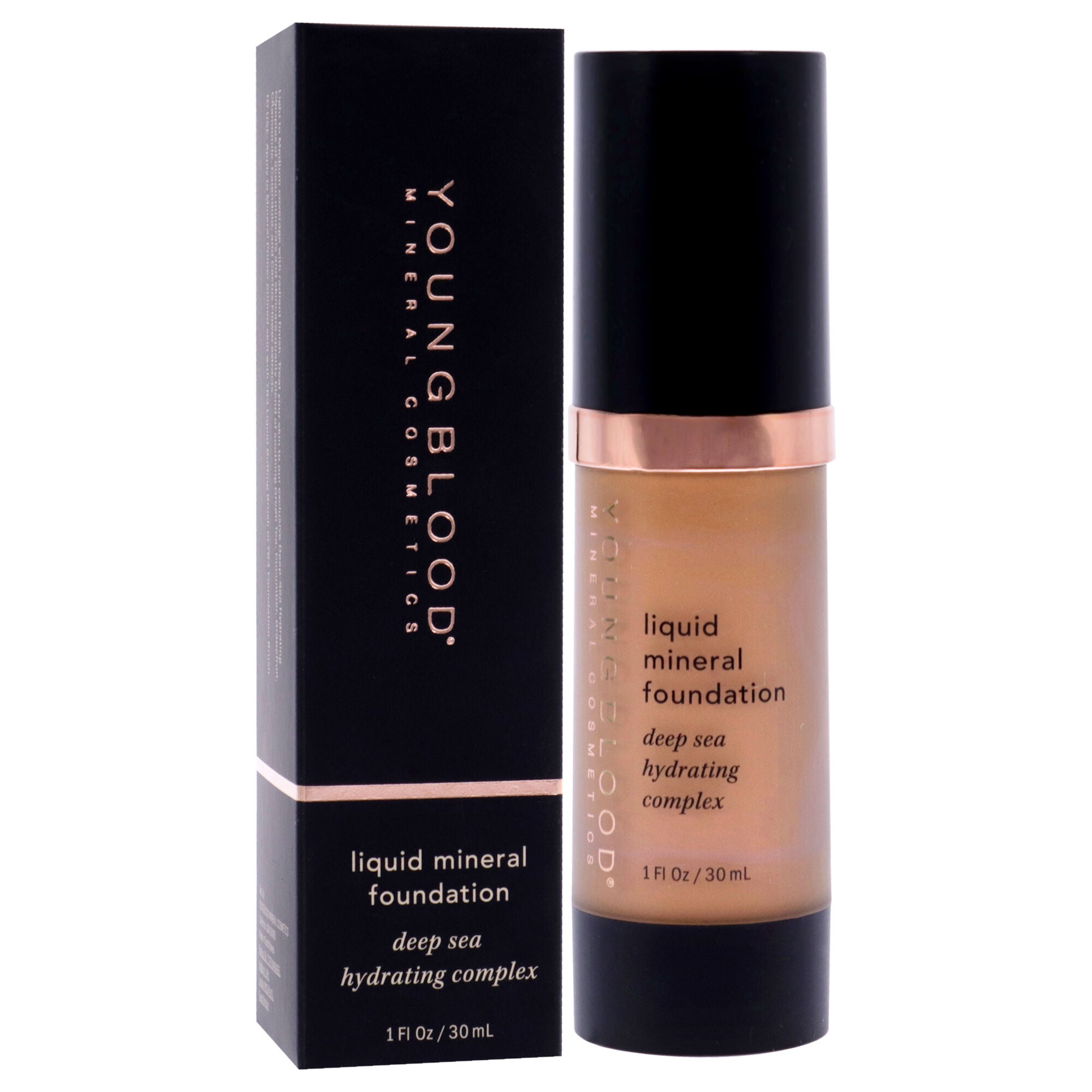 Liquid Mineral Foundation - Nutmeg by Youngblood for Women - 1 oz Foundation, , alternate image number 6