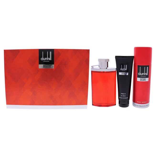Desire Red London by Alfred Dunhill for Men - 3 Pc Gift Set 3.4oz EDT Spray, 3oz Shower Gel, 6.6oz Body Spray, , alternate image number 4
