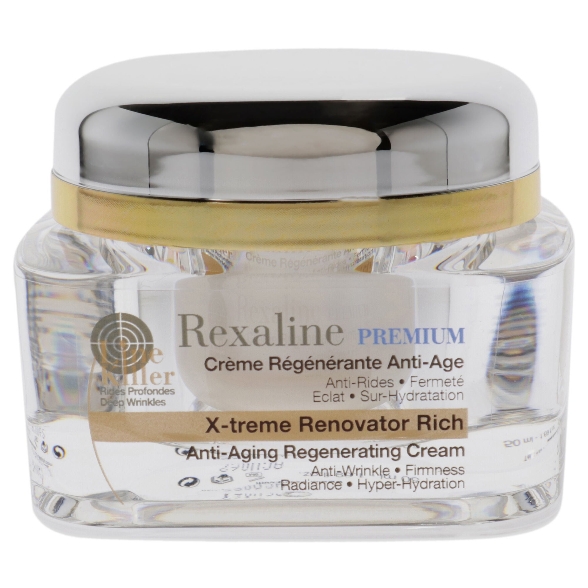 Line Killer X-Treme Renovator Rich Anti-Aging Regenerating Cream by Rexaline for Unisex - 1.69 oz Cream, See Description, alternate image number 1