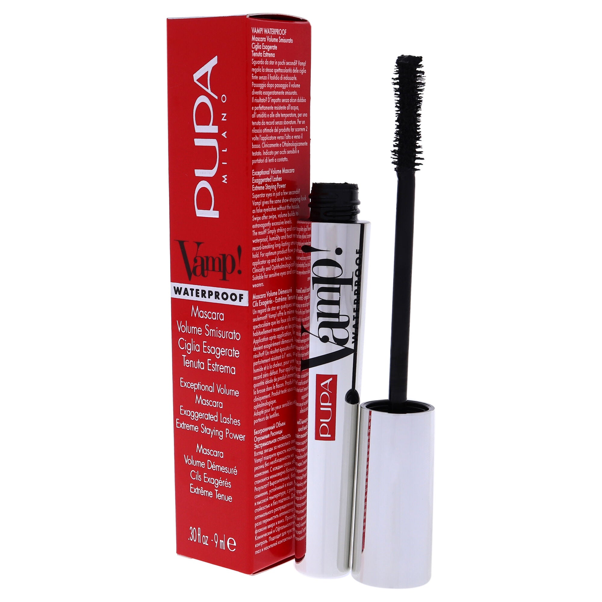 Vamp! Waterproof Mascara - 001 Extra Black by Pupa Milano for Women - 0.30 oz Mascara, See Description, alternate image number 3