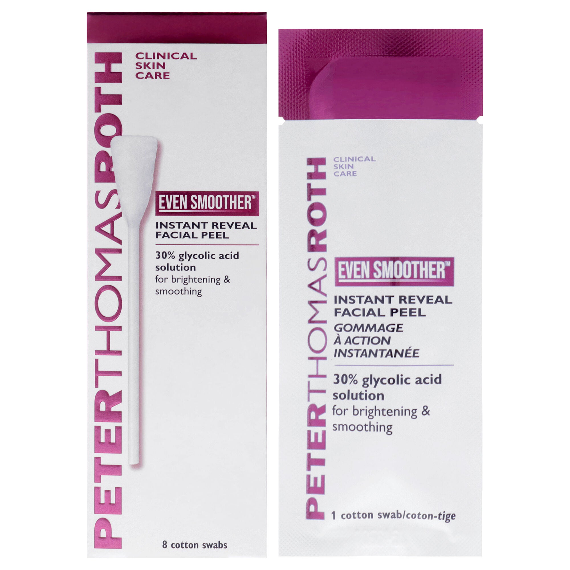 Even Smoother Instant Reveal Facial Peel by Peter Thomas Roth for Women - 8 Pc Cotton, See Description, hi-res image number 0