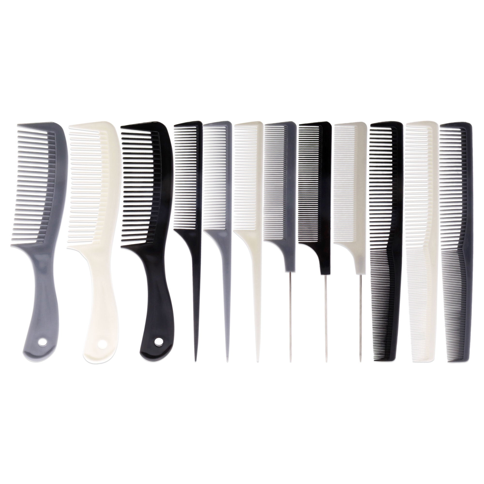 Assorted Color Professional Comb Set by Aristocrat for Unisex - 12 Pc Comb, See Description, alternate image number 2