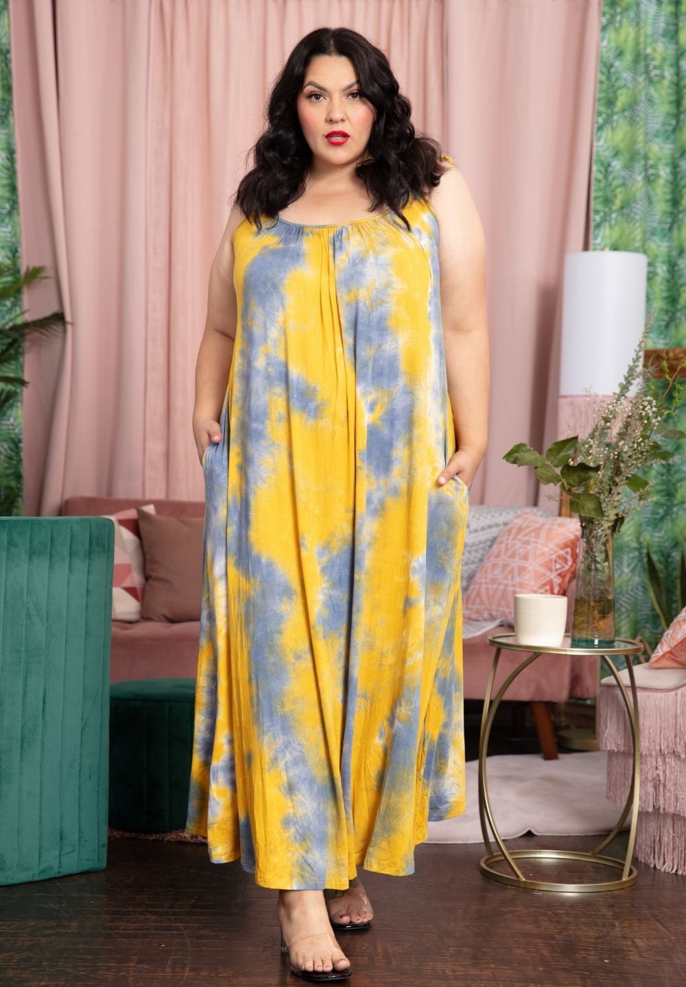 Pretty Cami Maxi Dress, Sunny, hi-res image number 0