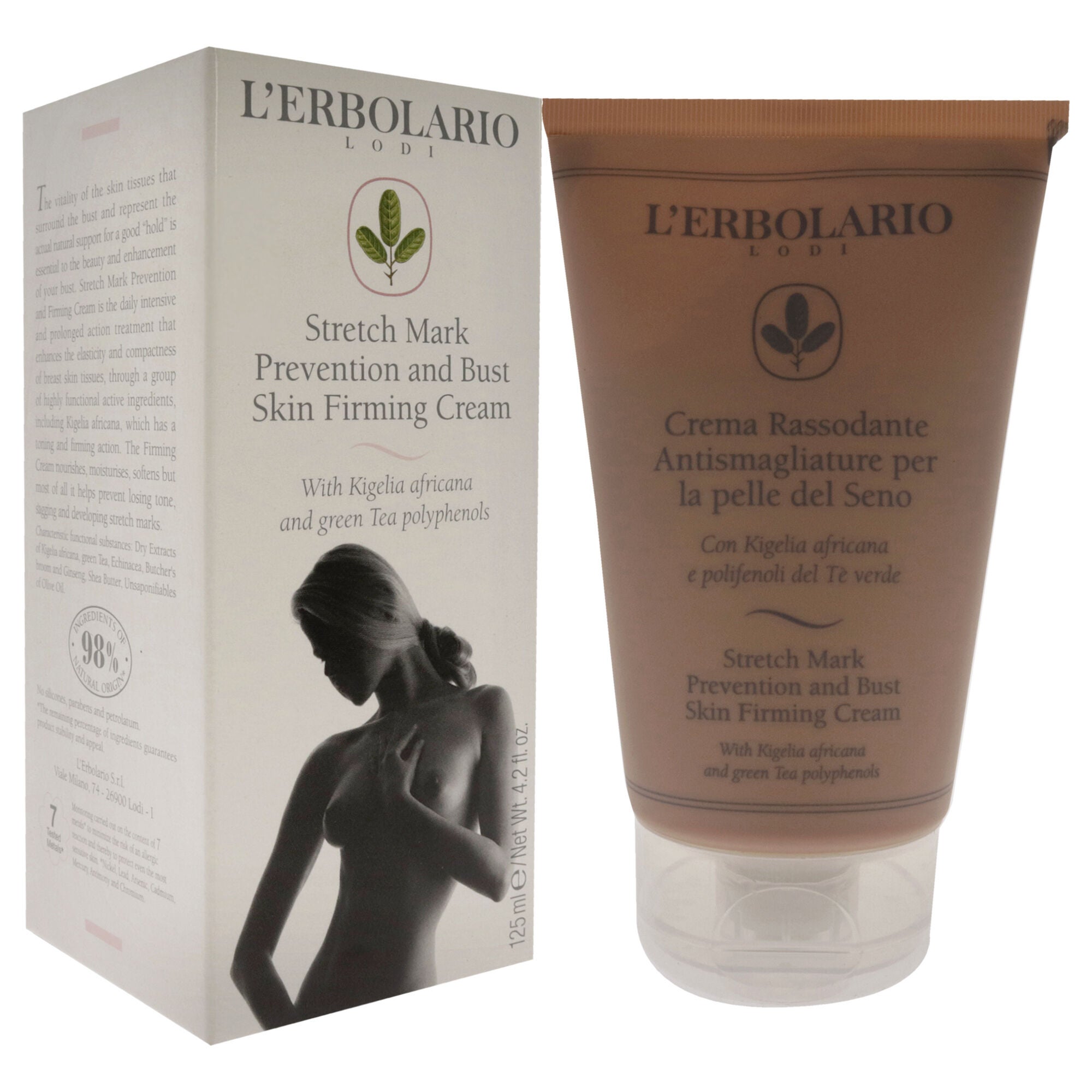 Stretch Mark Prevention and Bust Skin Firming Cream by LErbolario for Women - 4.2 oz Cream, , alternate image number 6