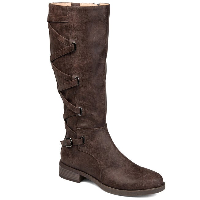 Women's Extra Wide Calf Carly Boot, Brown, hi-res image number null