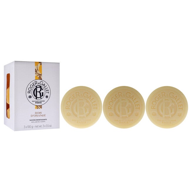 Wellbeing Soap Set - Orange Wood by Roger & Gallet for Unisex - 3 x 3.5 oz Soap, See Description, alternate image number 1