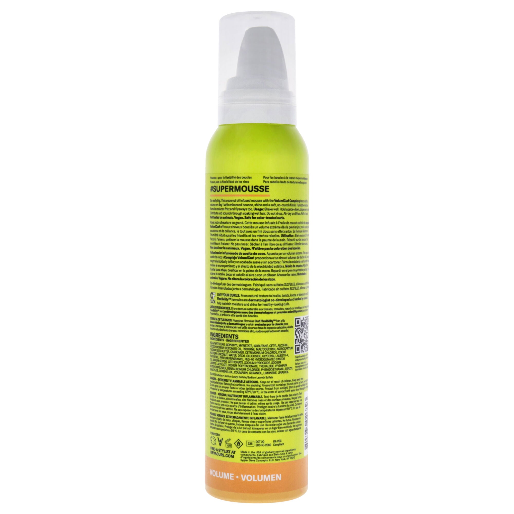 Supermousse-NP by DevaCurl for Unisex - 5 oz Mousse, See Description, alternate image number 2