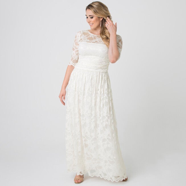 Lace Illusion Wedding Gown, , alternate image number 6