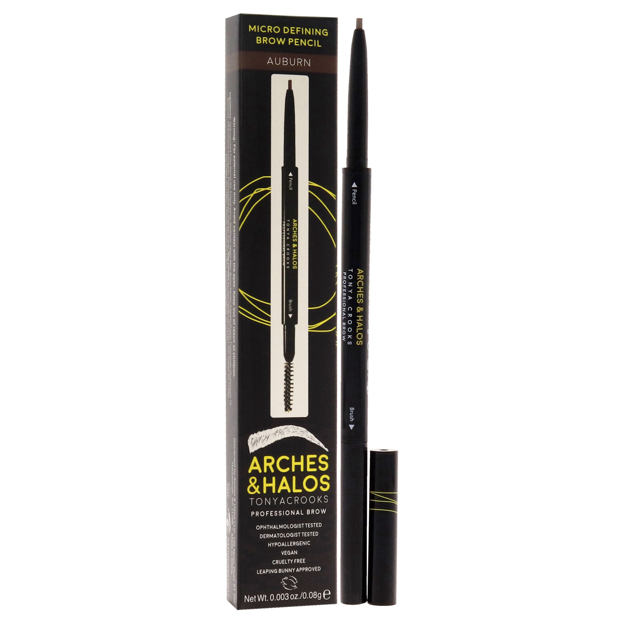 Micro Defining Brow Pencil - Auburn by Arches and Halos for Women - 0.003 oz Eyebrow Pencil, See Description, alternate image number 1