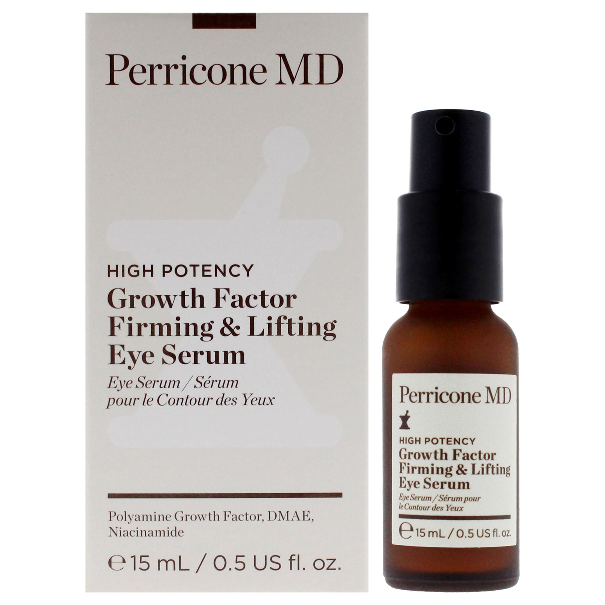 High Potency Growth Factor Firming and Lifting Eye Serum by Perricone MD for Unisex - 0.5 oz Serum, See Description, hi-res image number 0