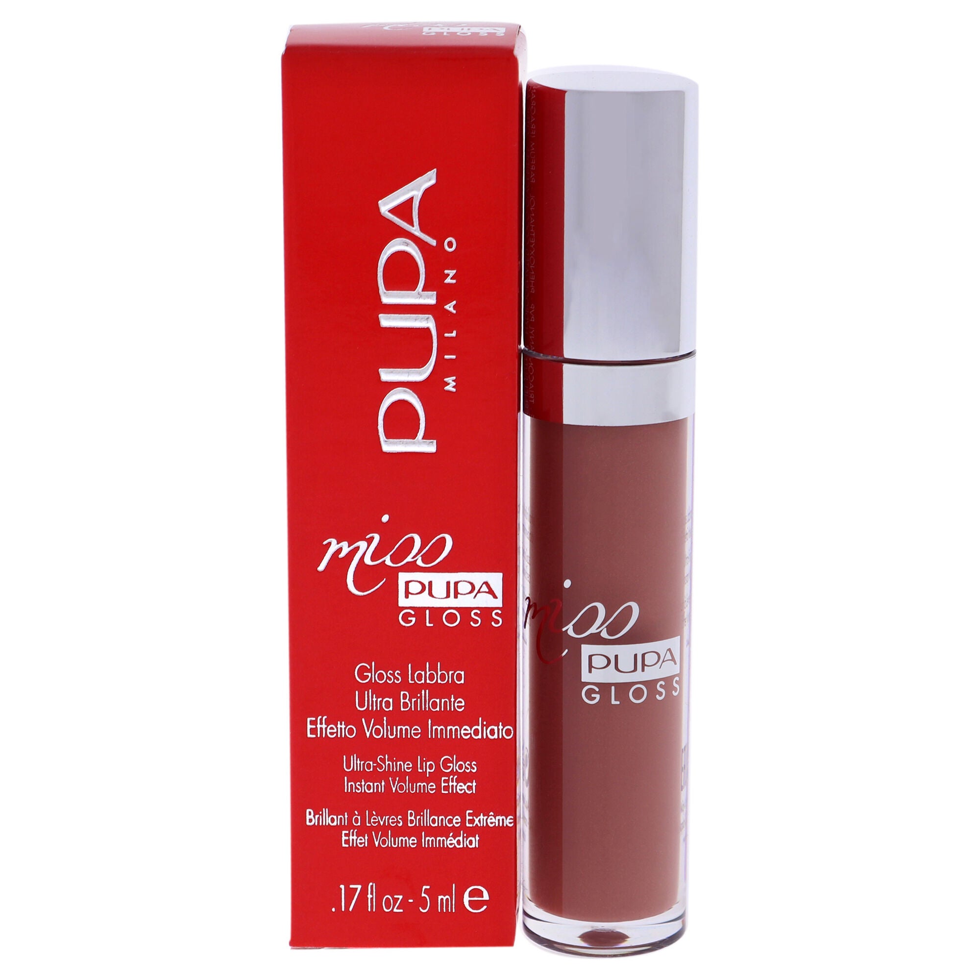 Miss Pupa Gloss Ultra-Shine Lip Gloss - 105 Majestic Nude by Pupa Milano for Women - 0.17 oz Lip Gloss, See Description, hi-res image number 0