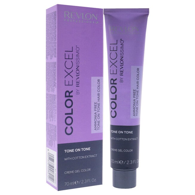 Revlonissimo Color Excel - 6.42 Dark Chestnut Iridescent Blonde by Revlon for Unisex - 2.3 oz Hair Color, See Description, alternate image number 1