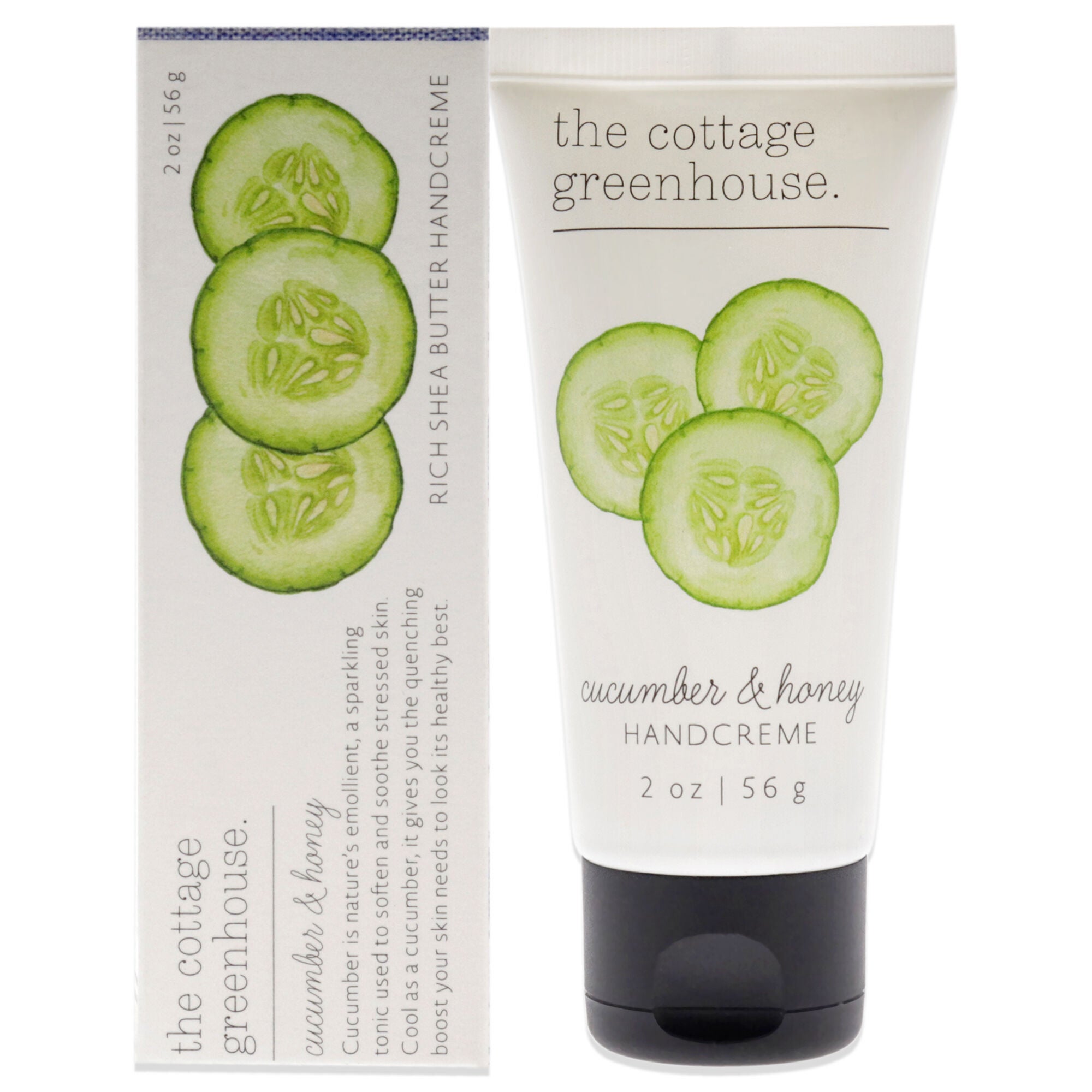 Rich Shea Butter Handcream - Cucumber and Honey by The Cottage Greenhouse for Unisex - 2 oz Cream, See Description, hi-res image number 0
