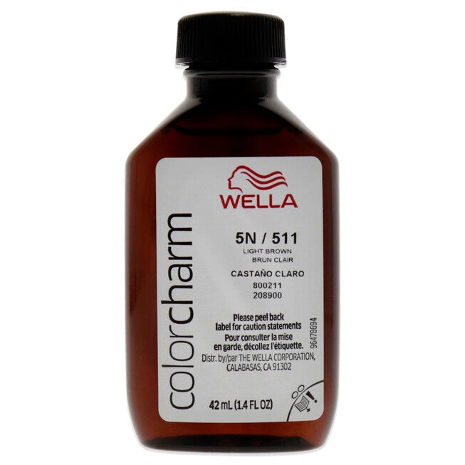 Color Charm Permanent Liquid Hair Color - 511 5N Light Brown by Wella for Unisex - 1.42 oz Hair Color, See Description, alternate image number 1