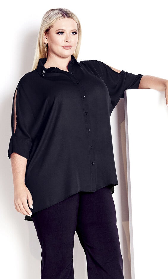 Presley Shirt - black, Black, hi-res image number 0