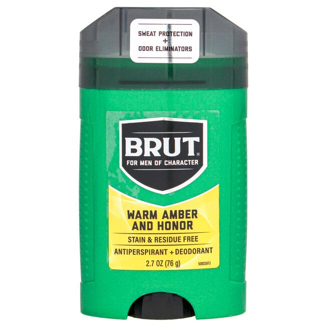 Warm Amber and Honor Antiperspirant Deodorant by Brut for Men - 2.7 oz Deodorant Stick, See Description, hi-res image number 0
