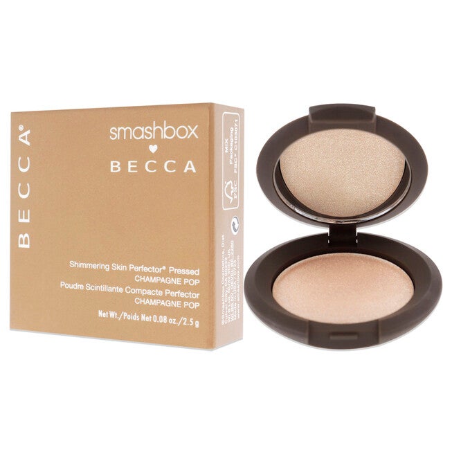 Becca Shimmering Skin Perfector Pressed Highlighter - Champagne Pop by SmashBox for Women - 0.08 oz Highlighter, , alternate image number 7