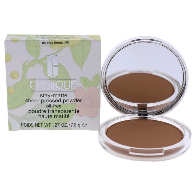 Stay-Matte Sheer Pressed Powder - 04 Stay Honey M - Dry Combination To Oily by Clinique for Women - 0.27 oz Powder, , alternate image number 1