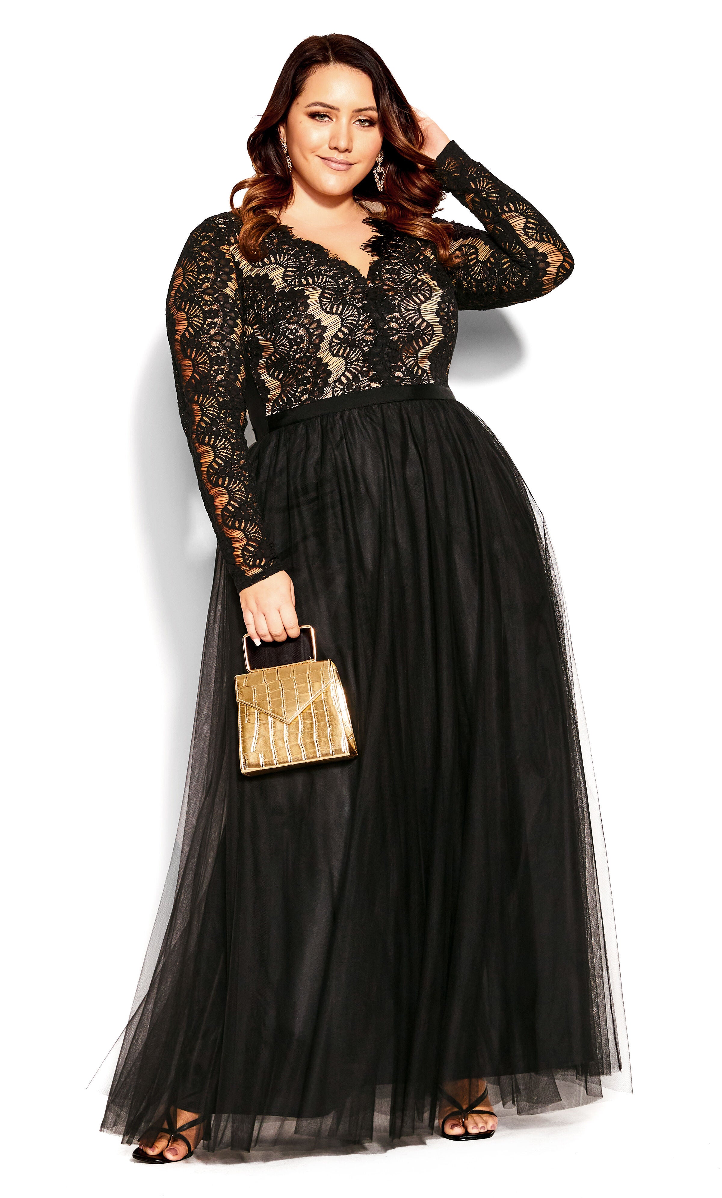 Rare Beauty Maxi Dress - black, , alternate image number 1