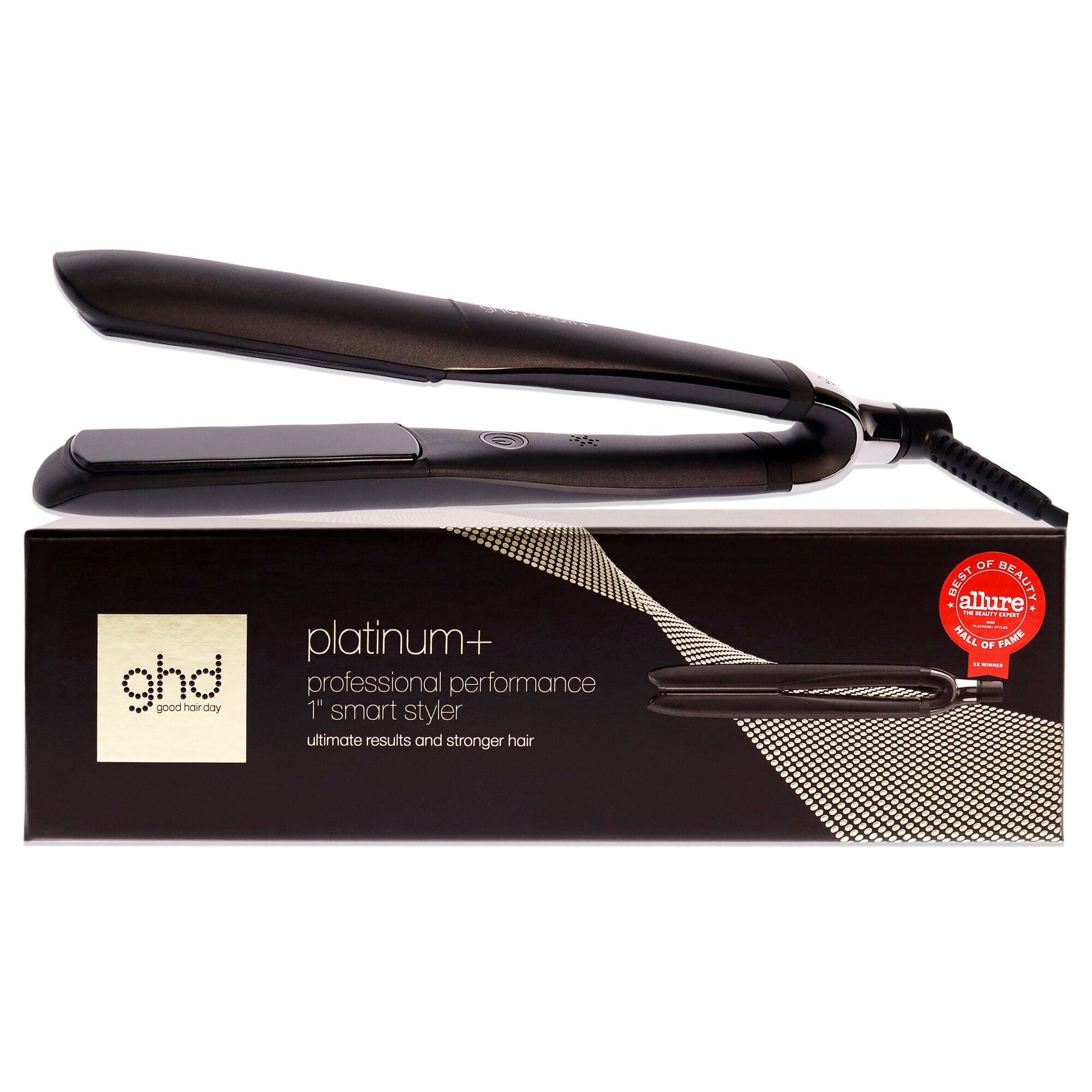 GHD Platinum Plus Professional Performance Styler Flat Iron - S8T262 Black by GHD for Unisex - 1 Inch Flat Iron, See Description, hi-res image number 0