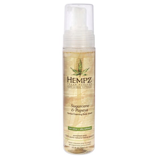 Fresh Fusions Sugarcane and Papaya Herbal Foaming Body Wash by Hempz for Unisex - 8.5 oz Body Wash, NA, hi-res image number null