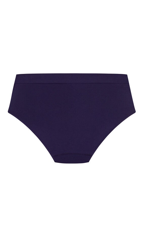 Seamless Hi Cut Brief - indigo, , alternate image number 3