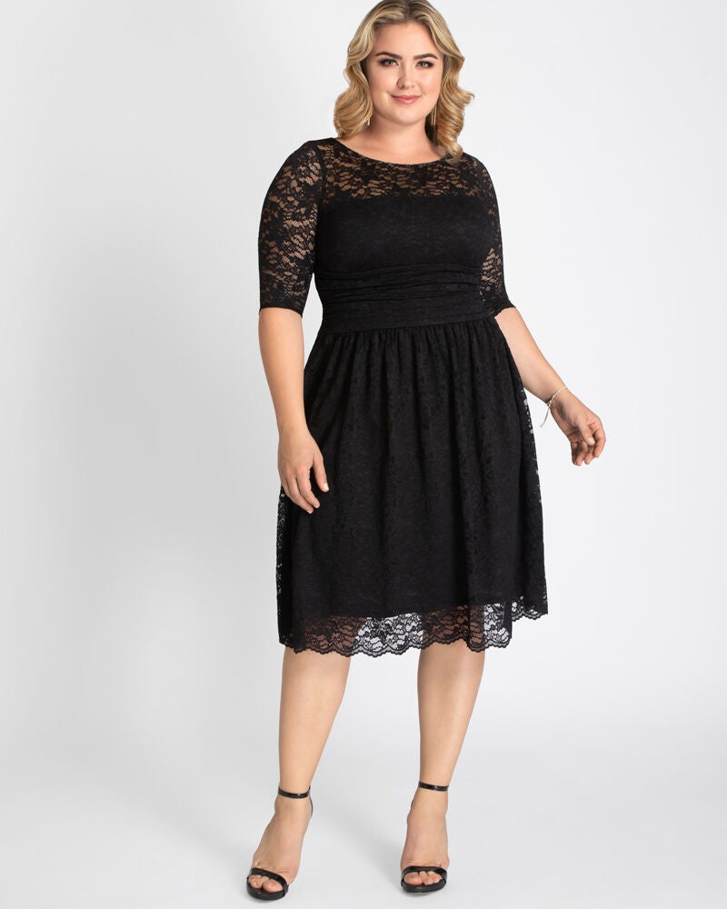 Luna Lace Dress, Black, hi-res image number 0