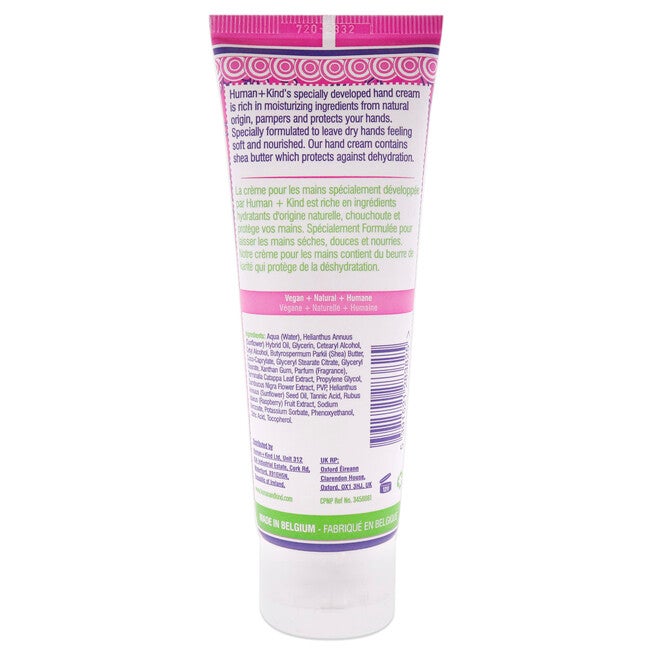 Hand Cream - Elderflower and Raspberry by Human+Kind for Unisex - 2.5 oz Cream, See Description, alternate image number 1