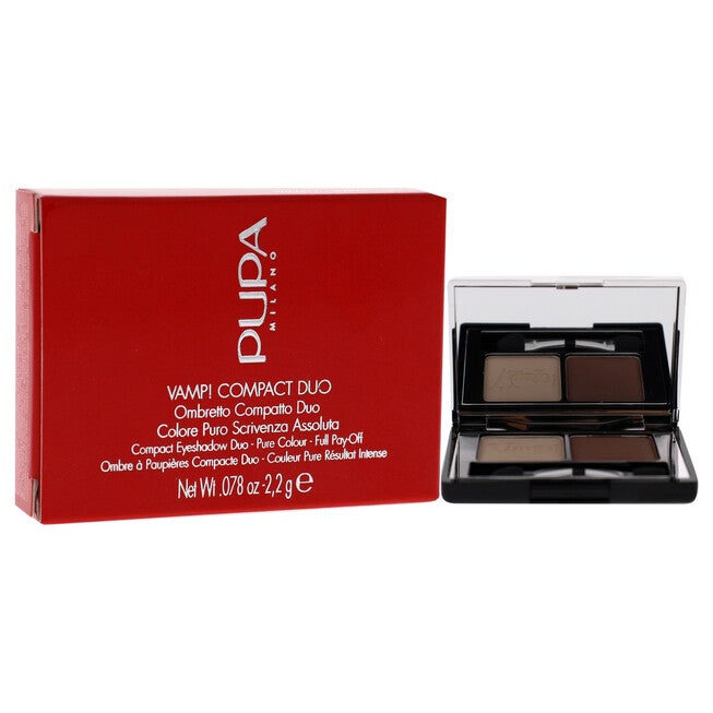 Vamp! Compact Duo Eyeshadow - 005 Milk Chocolate by Pupa Milano for Women - 0.078 oz Eye Shadow, , alternate image number 6