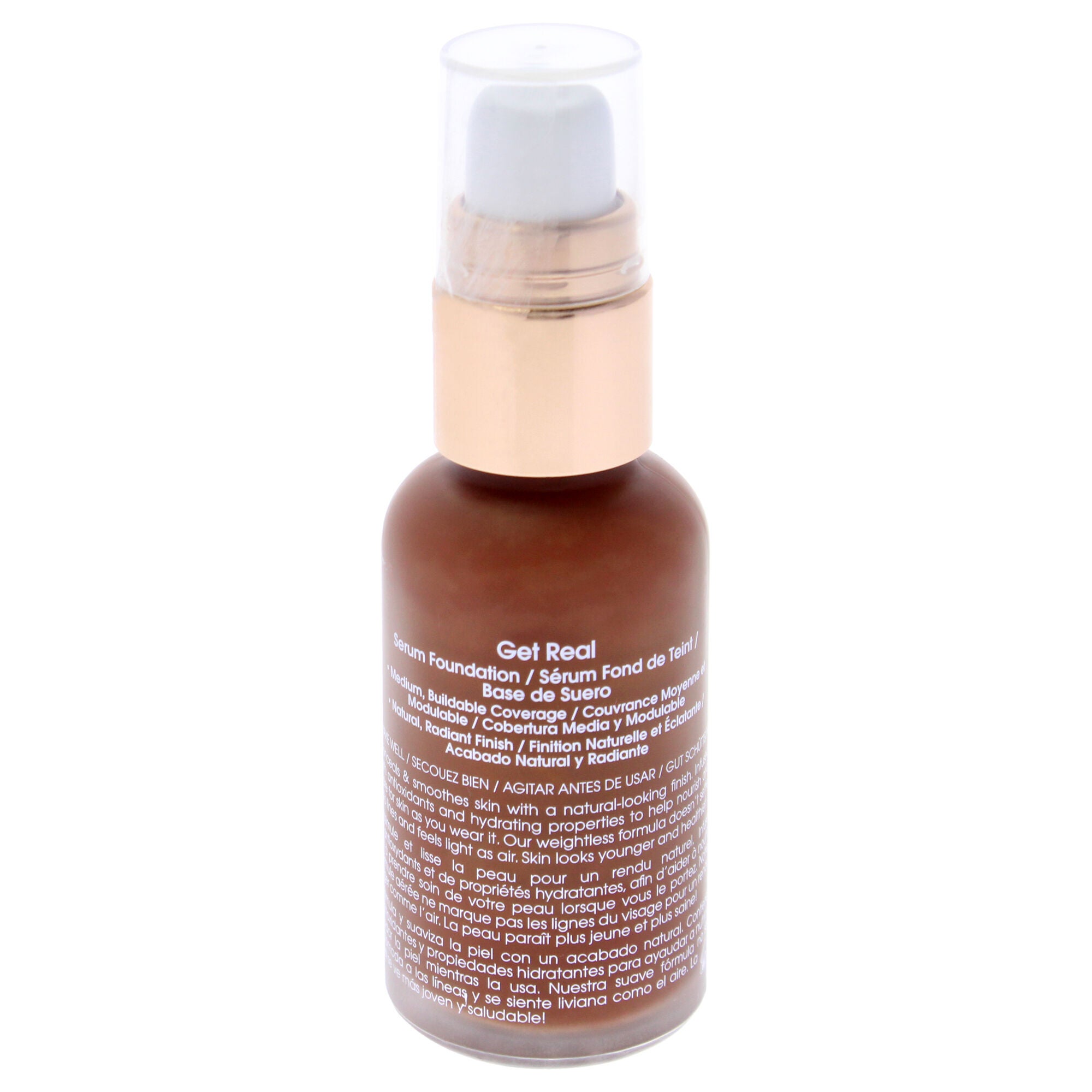 Get Real Serum Foundation - D4 Cocoa by Flower Beauty for Women - 1 oz Foundation, See Description, alternate image number 2