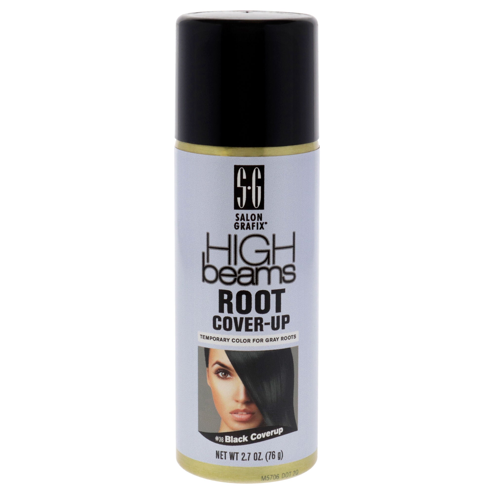 High Beams Root Cover-Up Temporary Spray - 36 Black by Salon Grafix for Unisex - 2.7 oz Hair Color, See Description, hi-res image number 0