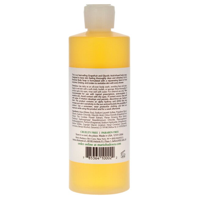 AHA Botanical Body Soap by Mario Badescu for Unisex - 16 oz Soap, NA, alternate image number null