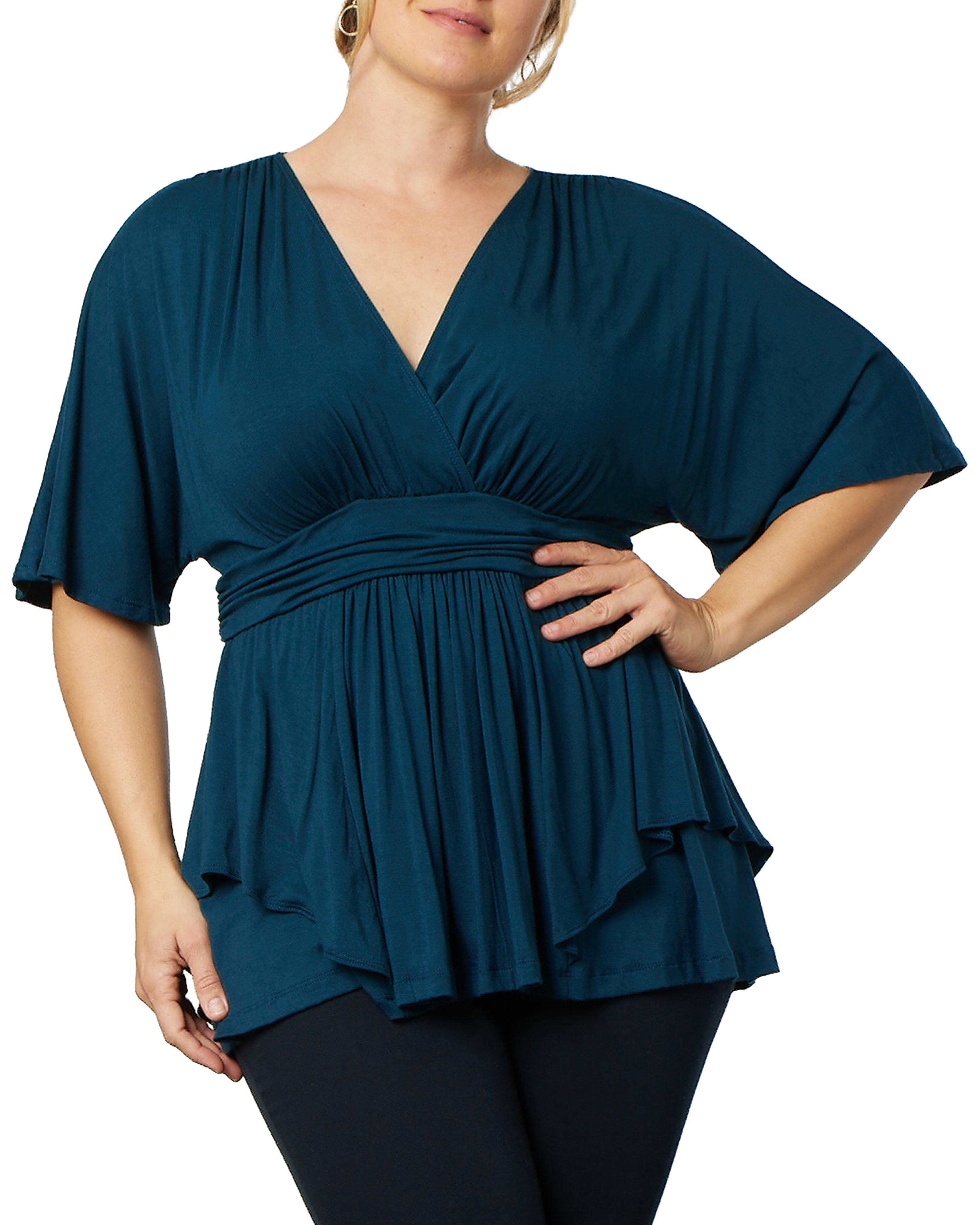 Promenade Top, DEEP TEAL / Teal, alternate image number 2