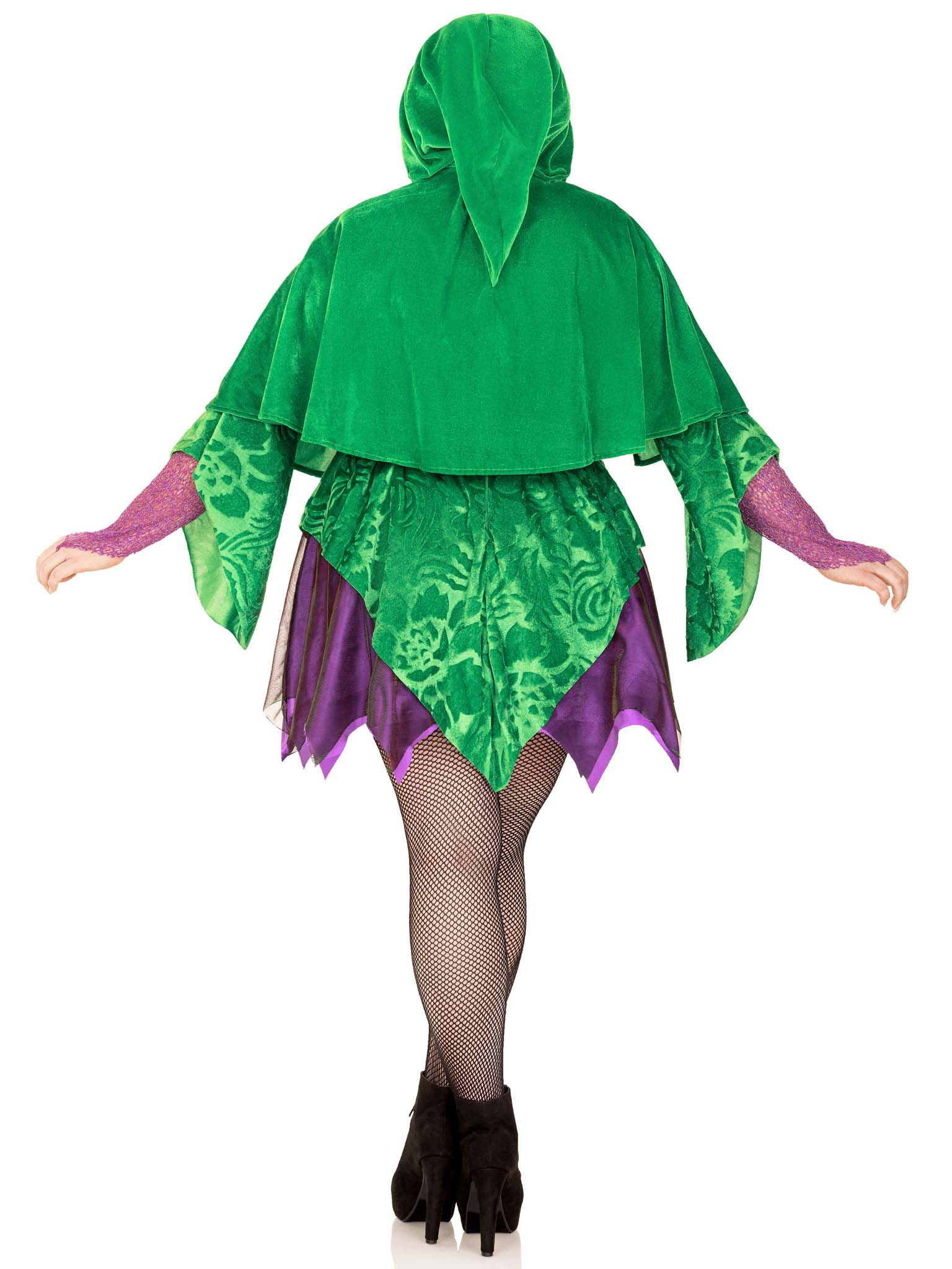 Crafty Spellcaster Witch Costume, Green, alternate image number 3