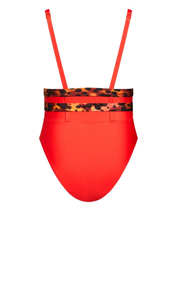 Vibeka Print 1 Piece - tigerlily, , alternate image number 3