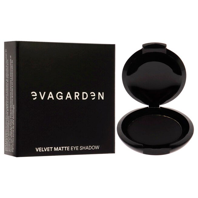 Velvet Matte Eyeshadow - 128 Black by Evagarden for Women - 0.08 oz Eye Shadow, See Description, alternate image number 1