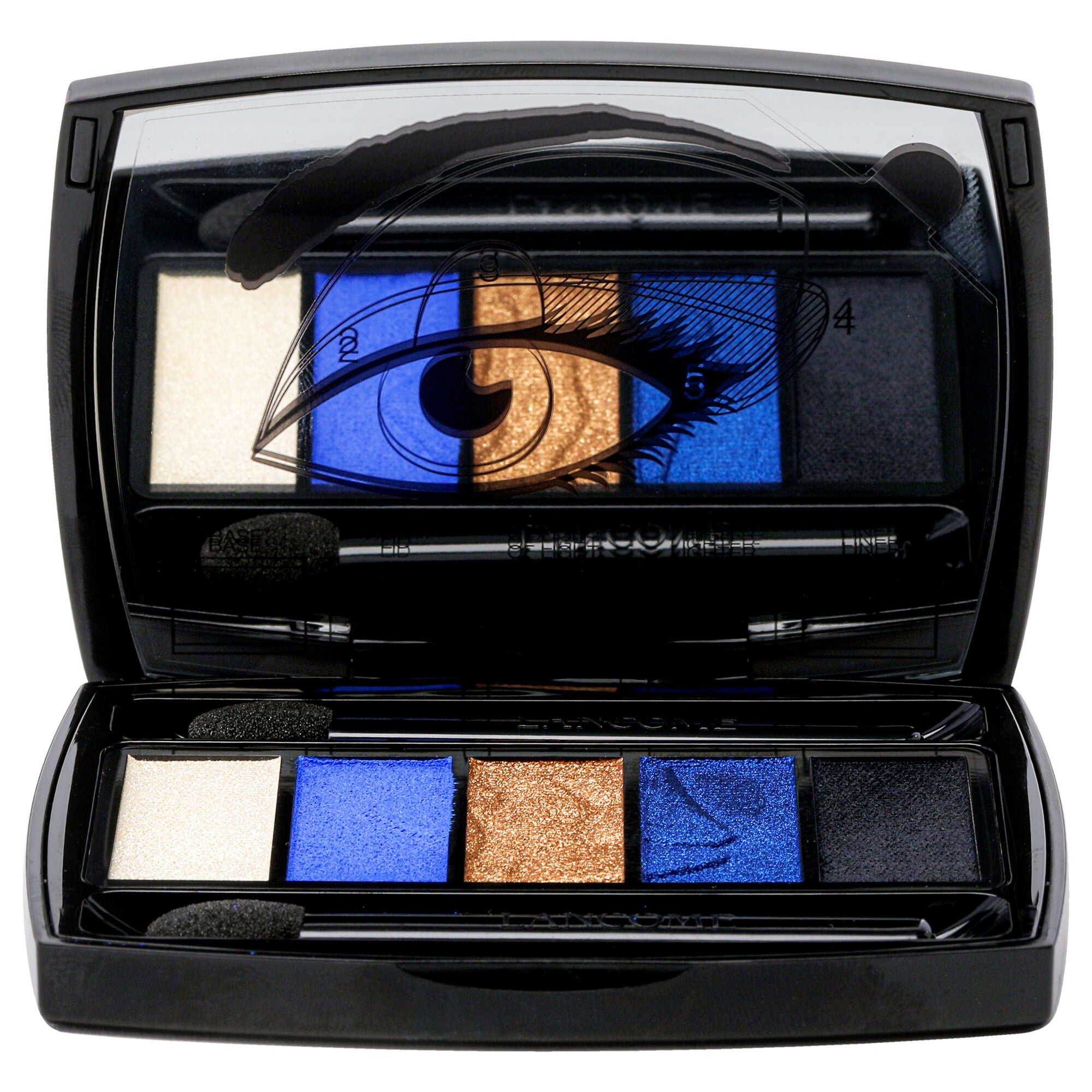 Hypnose 5-Color Eyeshadow Palette - 15 Bleu Hypnotique by Lancome for Women - 0.14 oz Eyeshadow, See Description, alternate image number 4