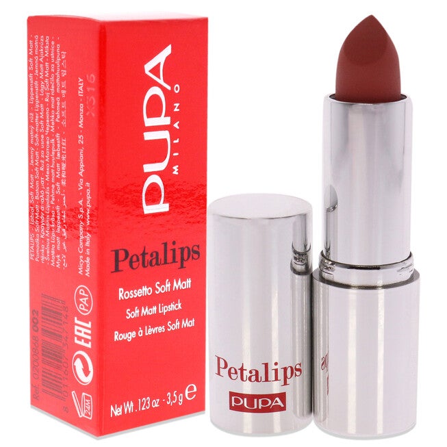 Petalips Soft Matt Lipstick - 002 Nude Peony by Pupa Milano for Women - 0.123 oz Lipstick, , alternate image number 6