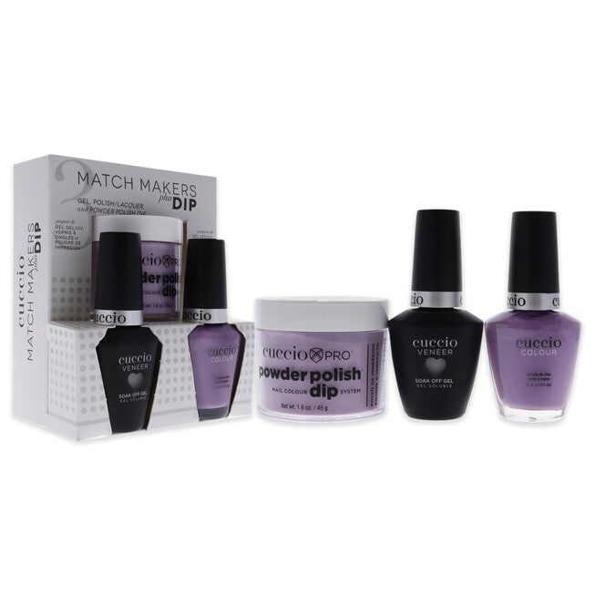 Match Makers Plus Dip - Peace Love and Purple by Cuccio Colour for Women - 3 Pc Set, See Description, alternate image number 1